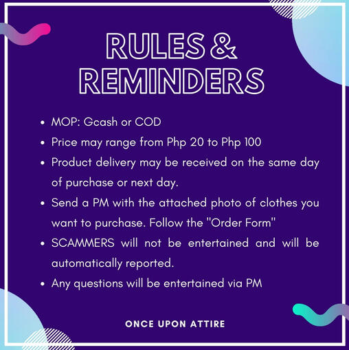 └➤ Rules & Reminders